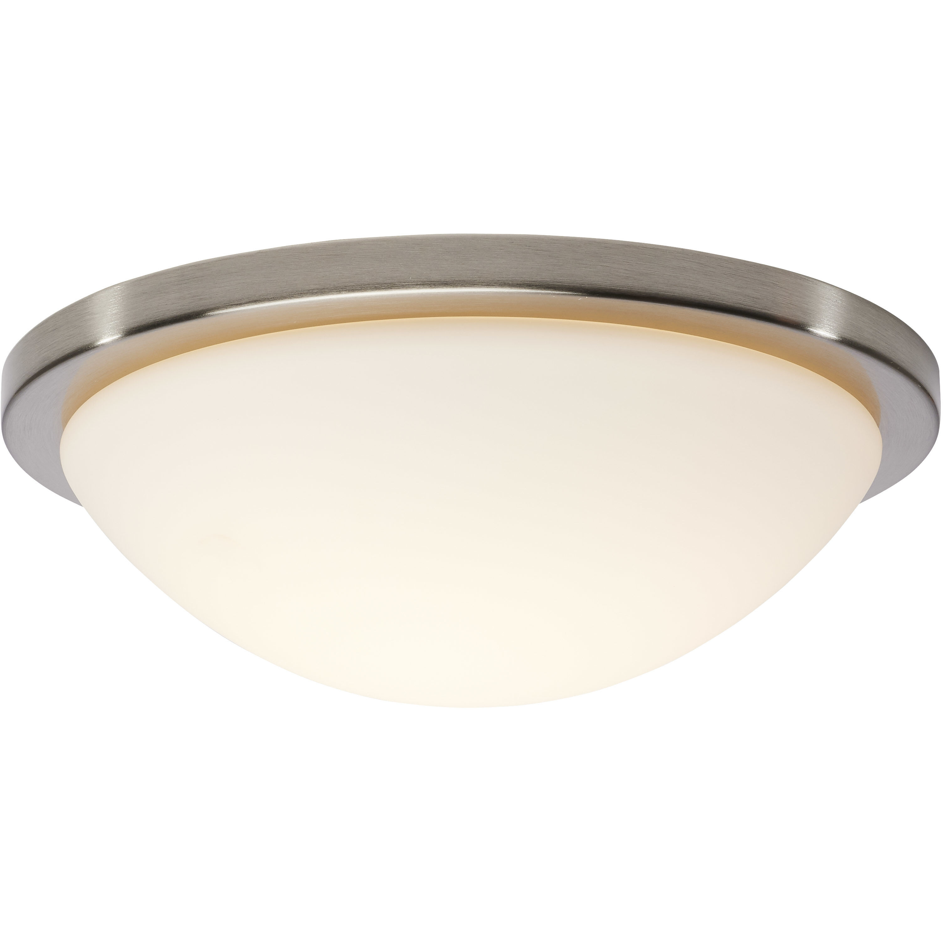 Button LED 13.38 inch Brushed Nickel LED Flush Mount Ceiling Light