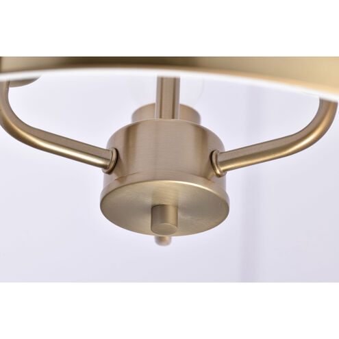 Easton 3 Light 16 inch Burnished Brass Pendant Ceiling Light