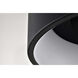Orbit LED 17.75 inch Black Flush Mount Ceiling Light