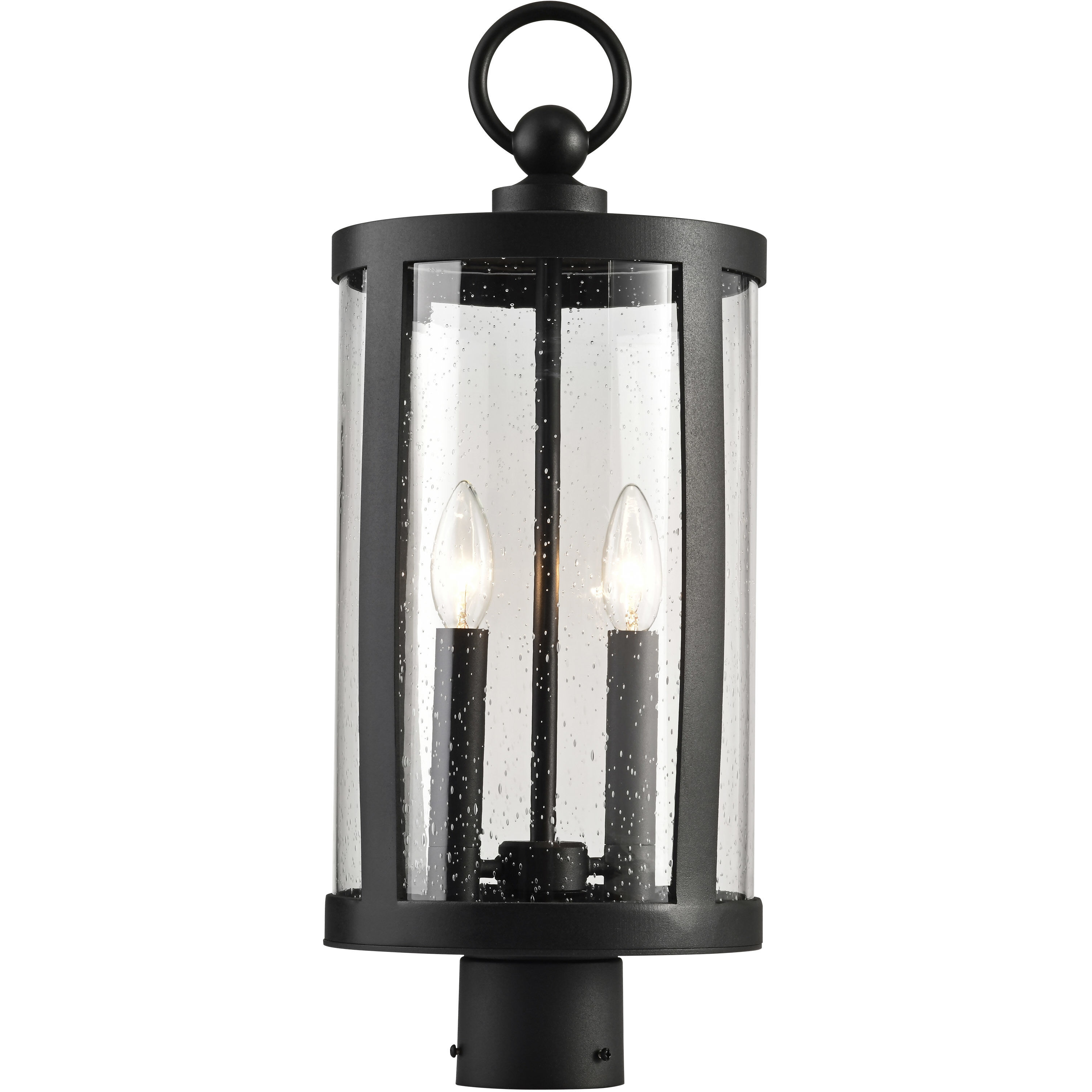 Broadstone 2 Light 21.7 inch Matte Black Outdoor Post Light