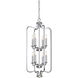 Willow 8 Light 17 inch Polished Nickel Pendant Ceiling Light