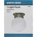 Brentwood 1 Light 6 inch Brushed Nickel Flush Mount Ceiling Light