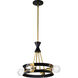 Marsden 4 Light 13.25 inch Matte Black Chandelier Ceiling Light