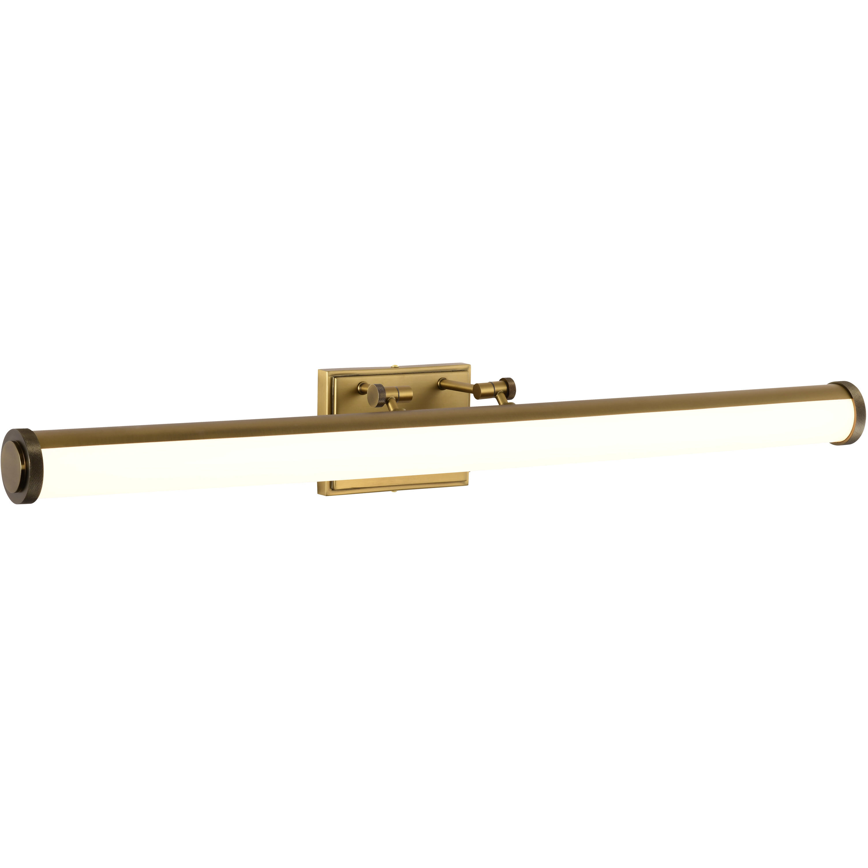 Cora LED 36 inch Vintage Brass Vanity Wall Light