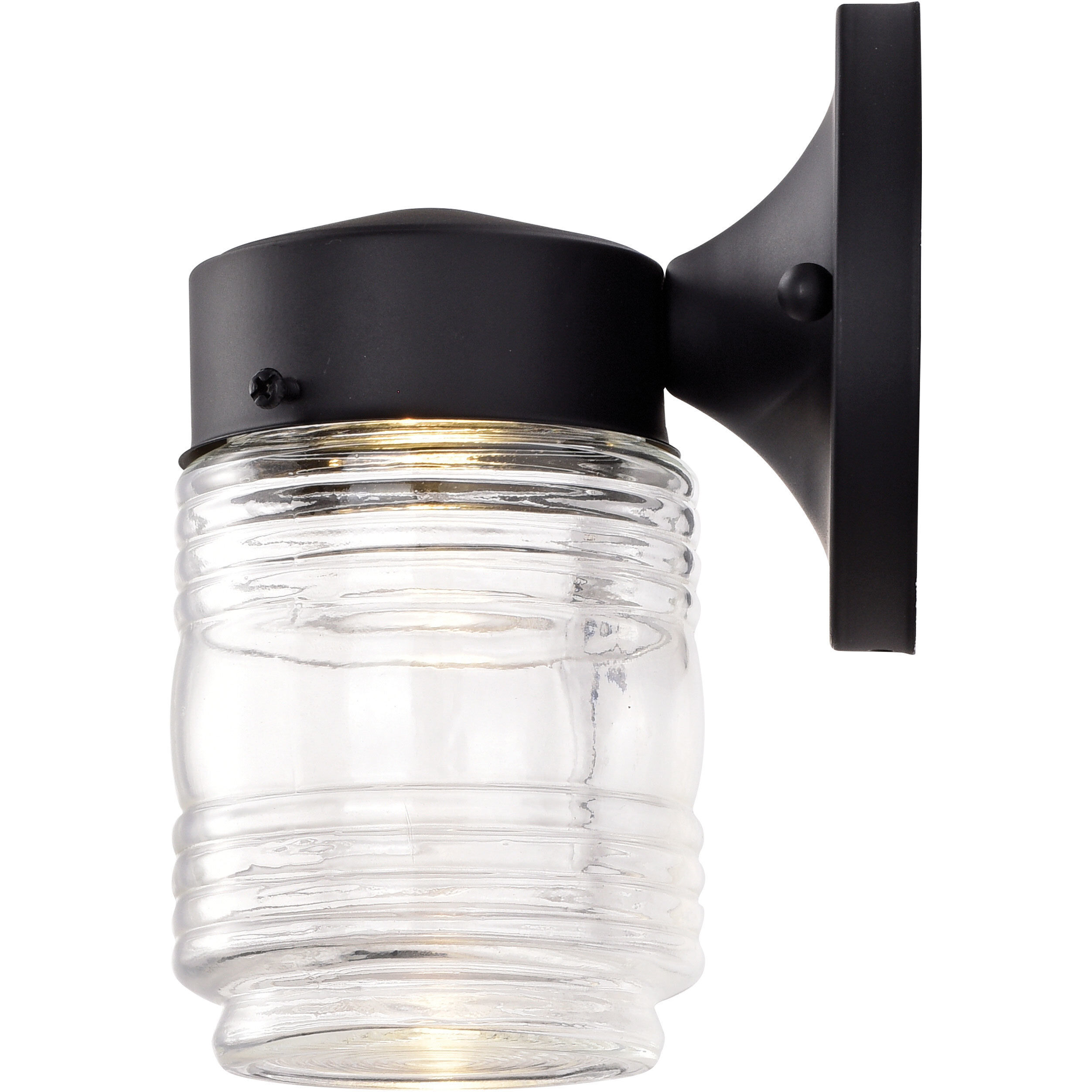 Brentwood LED 7 inch Black Outdoor Wall Mount