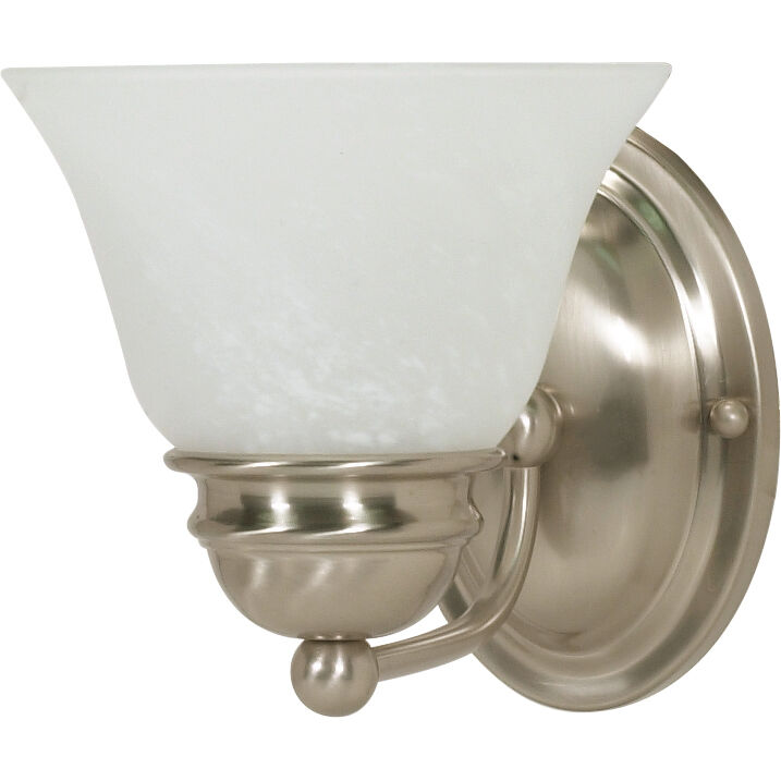 Brentwood 1 Light 6 inch Brushed Nickel Vanity Light Wall Light