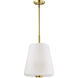 Lune 12 inch Vintage Brass Pendant Ceiling Light