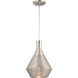 Jake LED 11 inch Satin Steel Pendant Ceiling Light