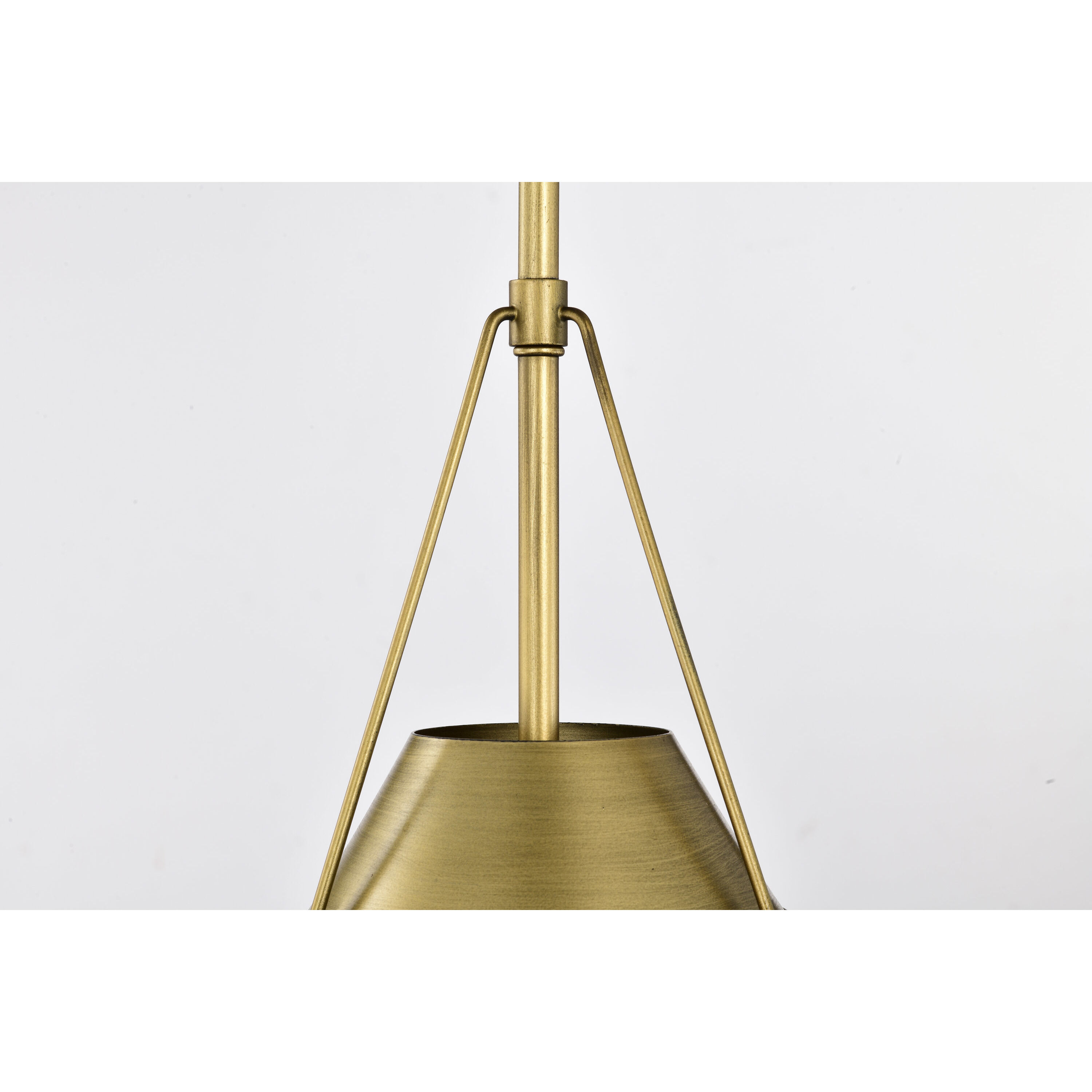 Adina 1 Light 12.75 inch Natural Brass Pendant Ceiling Light