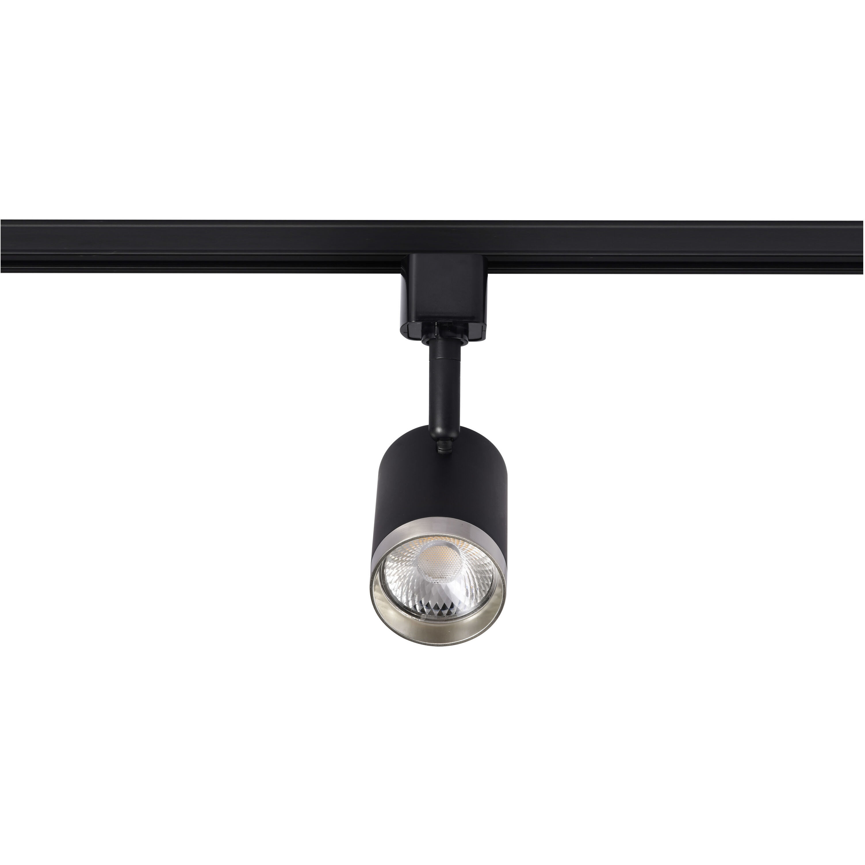 Brentwood 1 Light 120 Matte Black and Brushed Nickel Track Lighting Ceiling Light