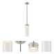 Pulse LED 3 inch Brushed Nickel Mini Pendant Ceiling Light