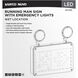 Running Man LED 13 inch White Exit & Emergency Ceiling Light
