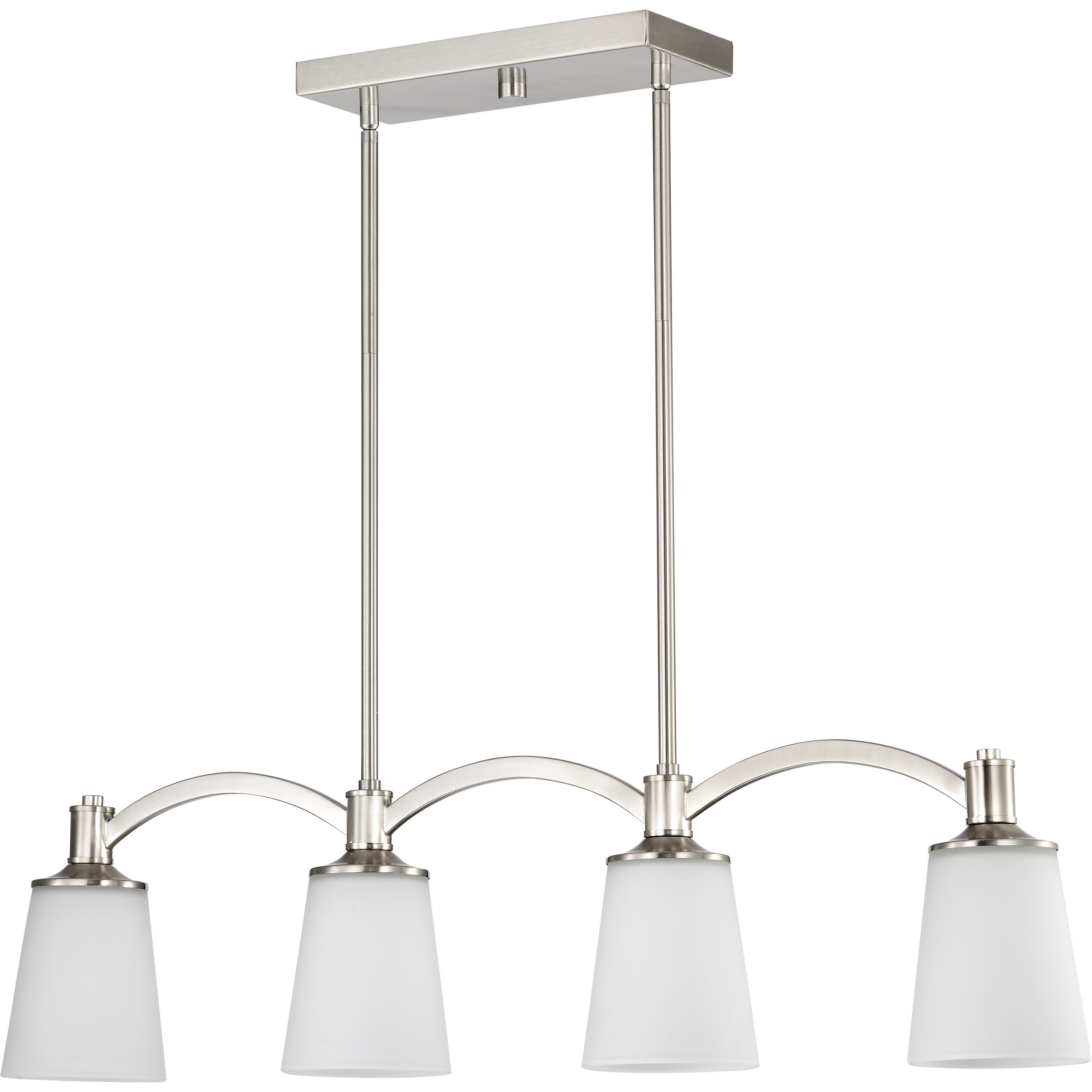 Laguna 4 Light 33 inch Brushed Nickel Island Pendant Ceiling Light