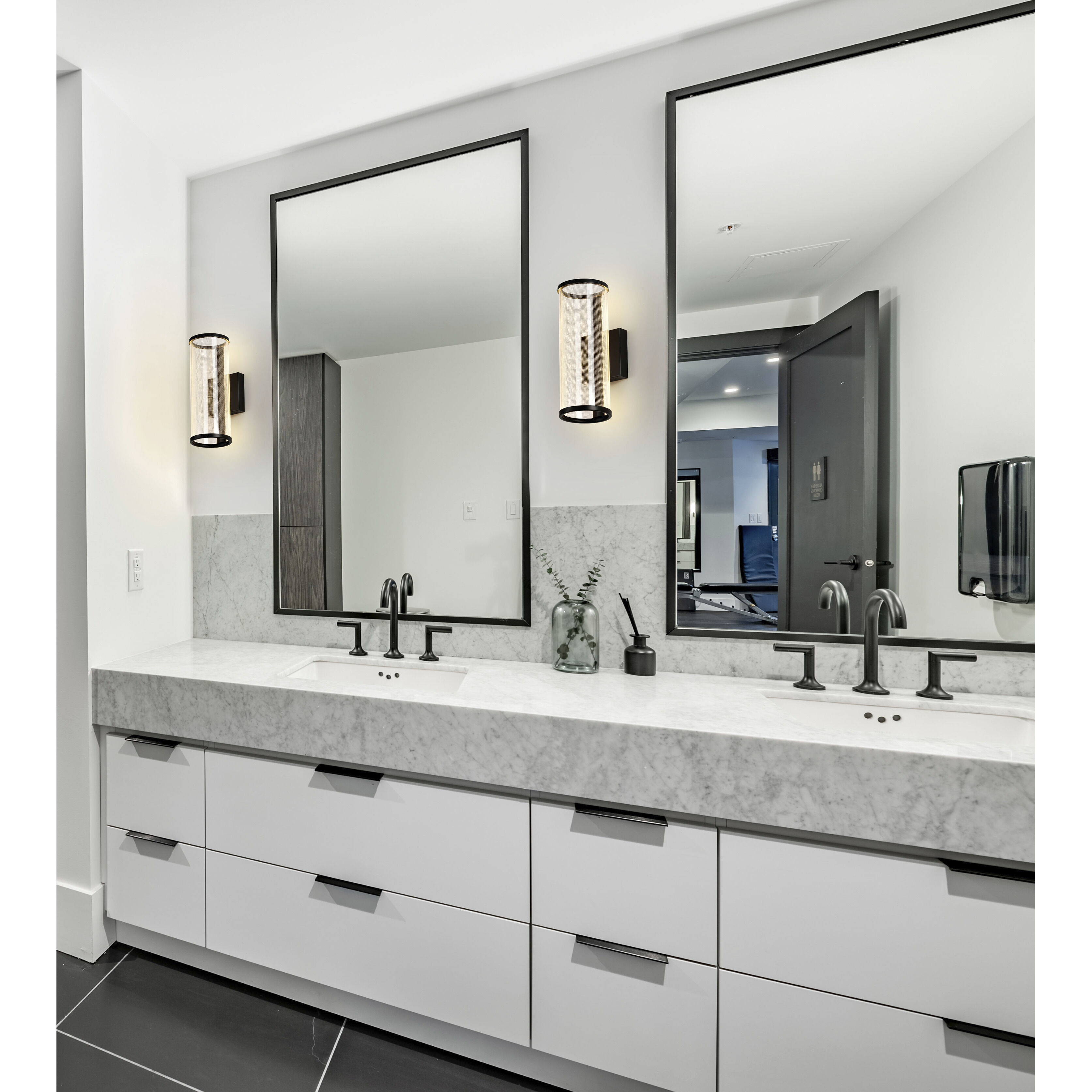 Vale LED 4.75 inch Matte Black Vanity Light Wall Light