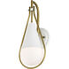 Admiral 1 Light 6.5 inch Matte White Wall Sconce Wall Light