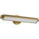 Auden LED 23.5 inch Vintage Brass Vanity Wall Light