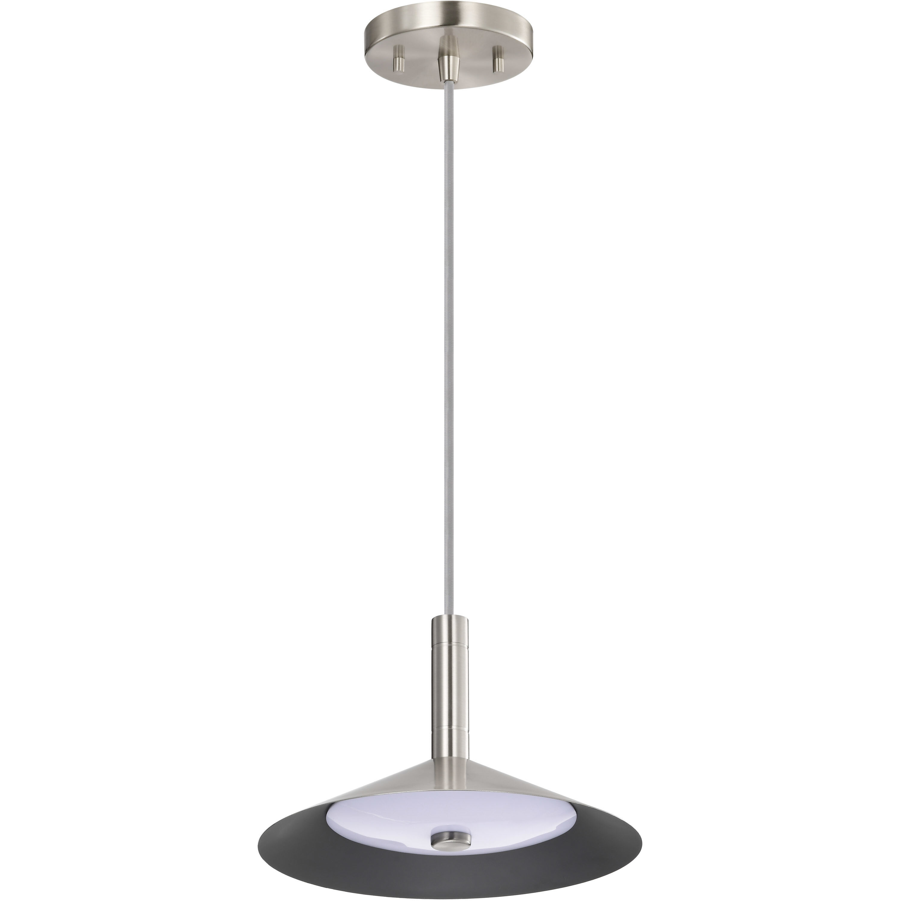 Corrine LED 9.88 inch Brushed Nickel Pendant Ceiling Light