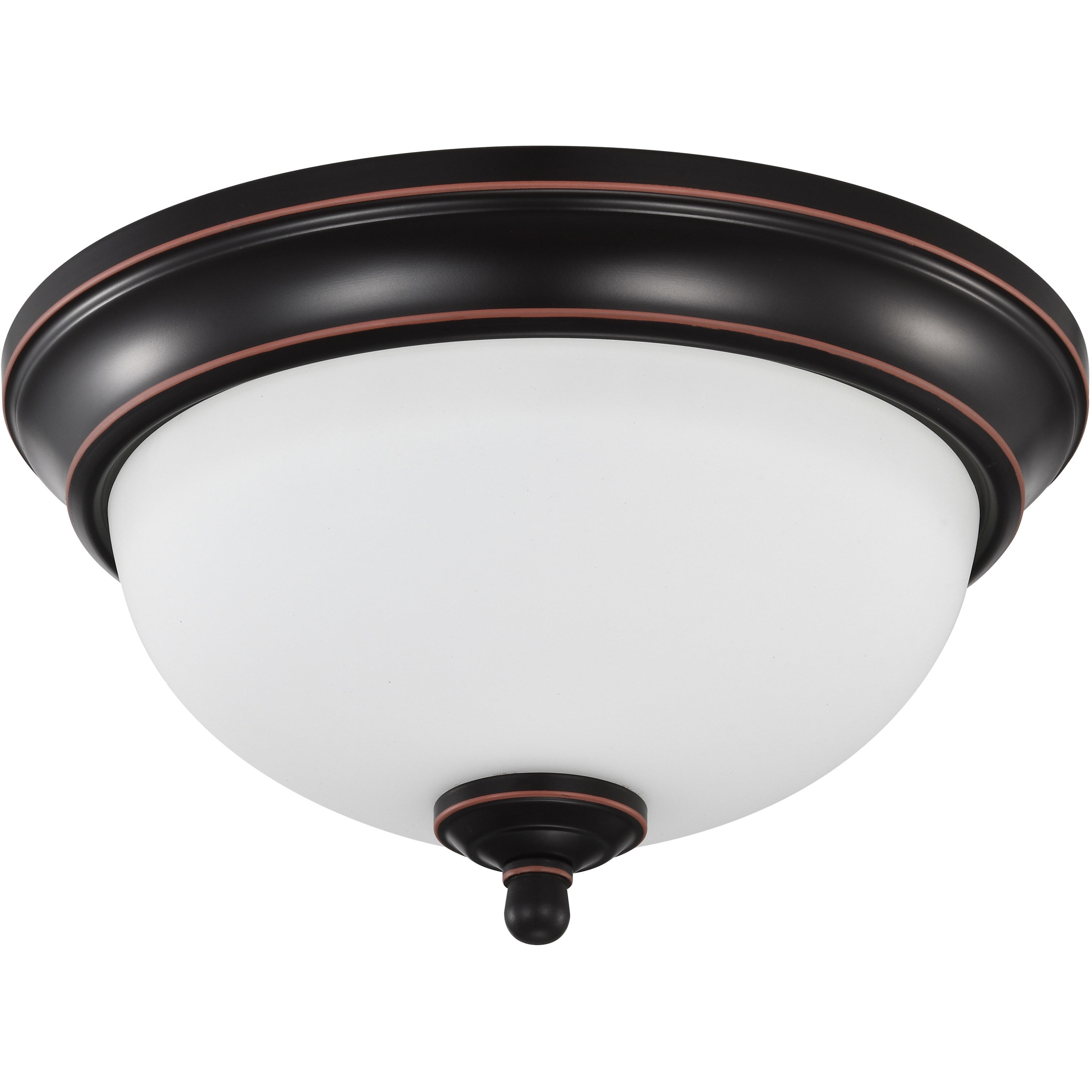 Brentwood LED 10.88 inch Mahogany Bronze LED Flush Mount Ceiling Light