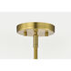 Gianna 30 inch Vintage Brass Chandelier Ceiling Light