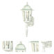 Central Park 1 Light 18 inch White Outdoor Wall Lantern