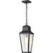 Lawrence 1 Light 7.63 inch Matte Black Outdoor Hanging Light
