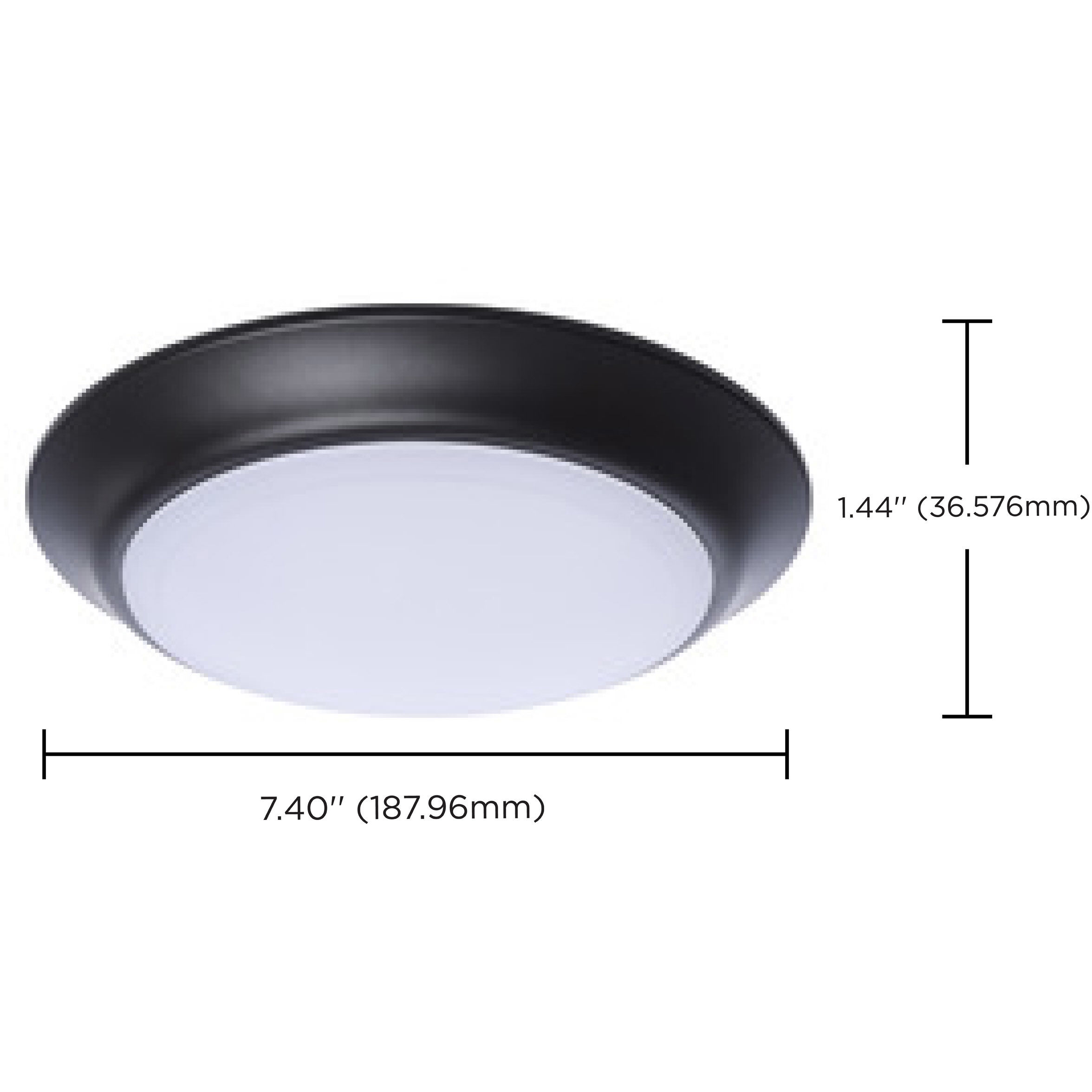 ColorQuick LED 7.4 inch Bronze Close-to-Ceiling LED Disk Ceiling Light