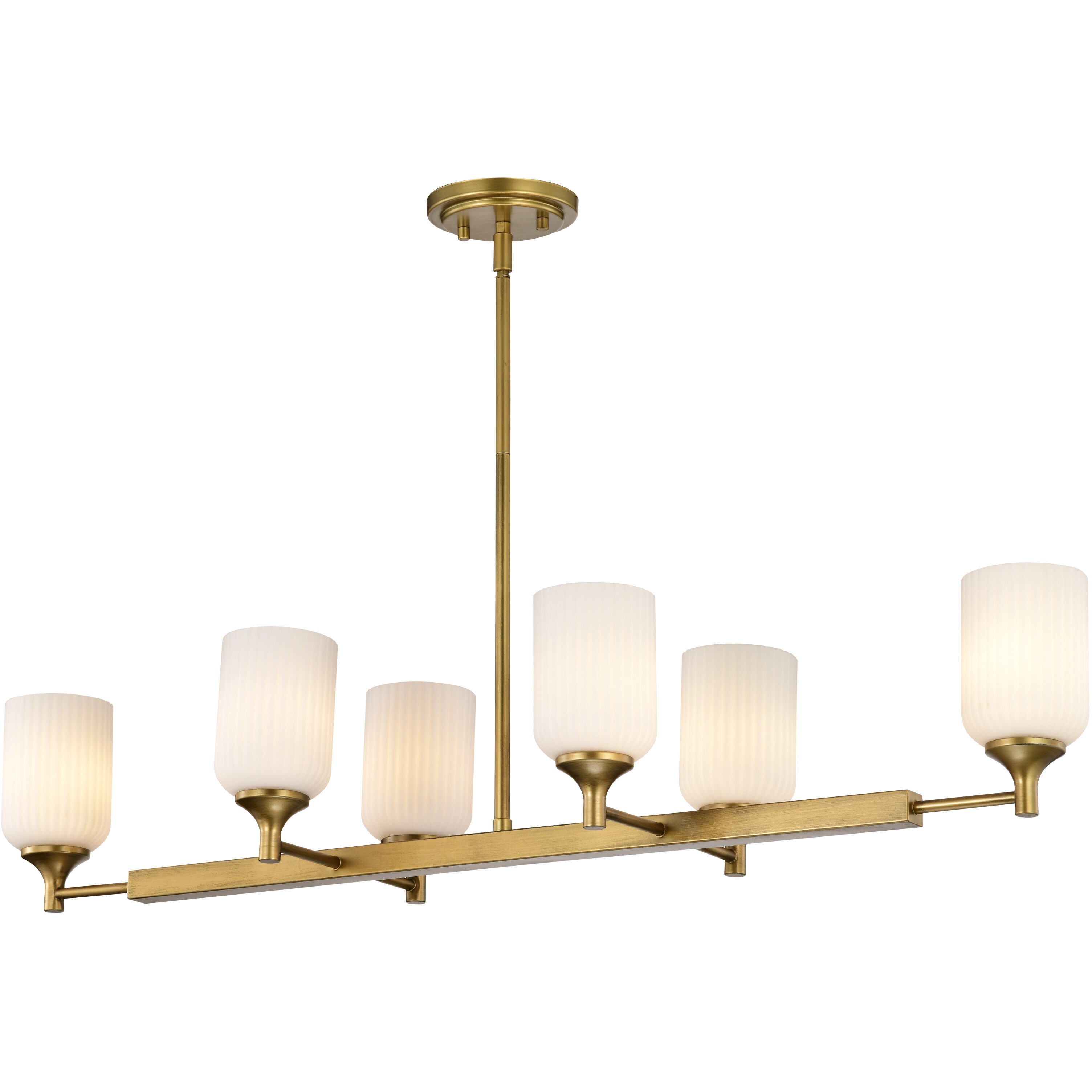 Solara 12 inch Natural Brass Pendant Ceiling Light