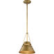 Adina 1 Light 10 inch Natural Brass Pendant Ceiling Light