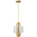 Idris LED 11.5 inch Vintage Brass Pendant Ceiling Light