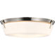 Rowen 4 Light 18.5 inch Brushed Nickel Flush Mount Ceiling Light