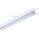 ColorQuick LED 1.56 inch White Linear Strip Ceiling Light