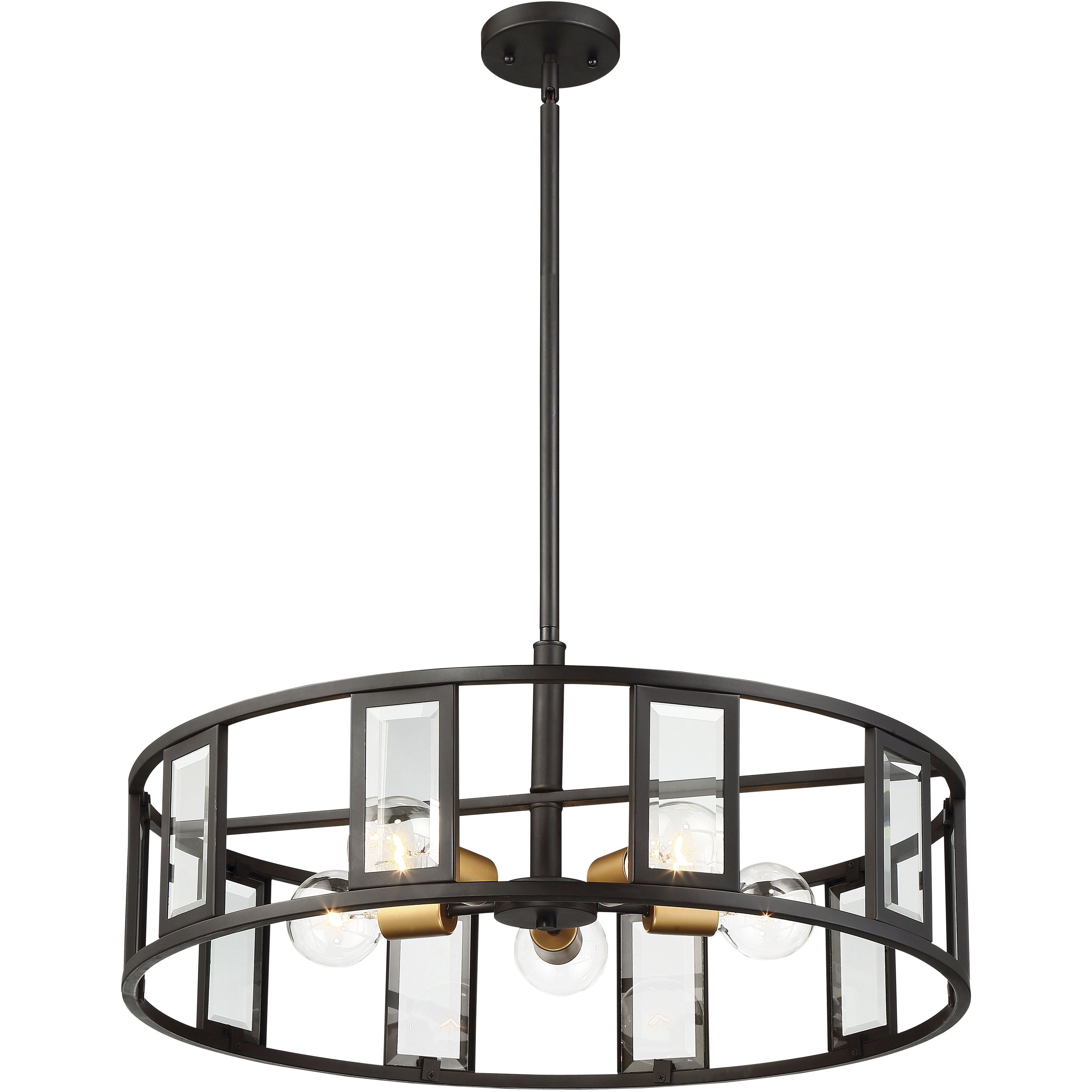 Payne 5 Light 26 inch Midnight Bronze Pendant Ceiling Light
