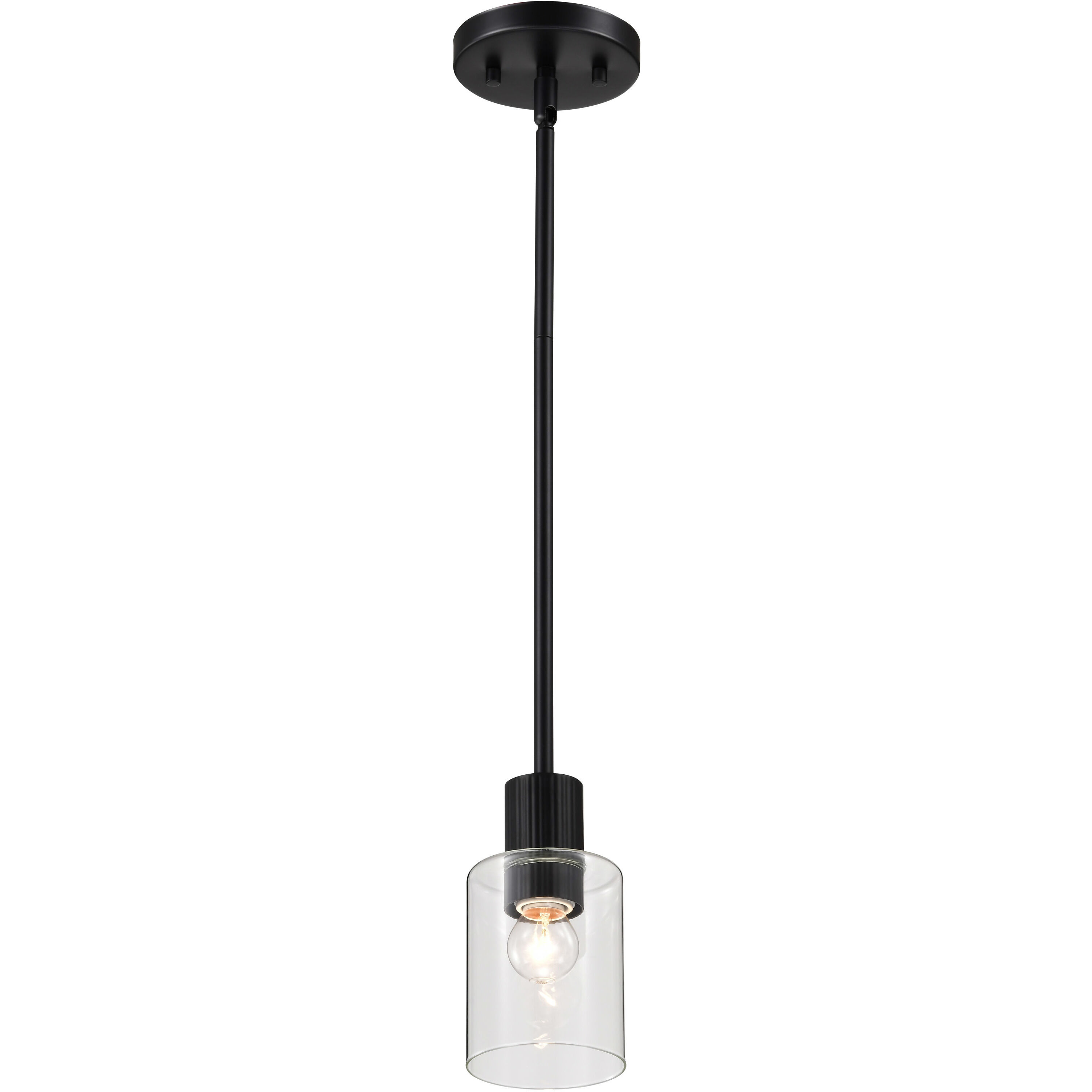 Clarksville 4 inch Matte Black Pendant Ceiling Light