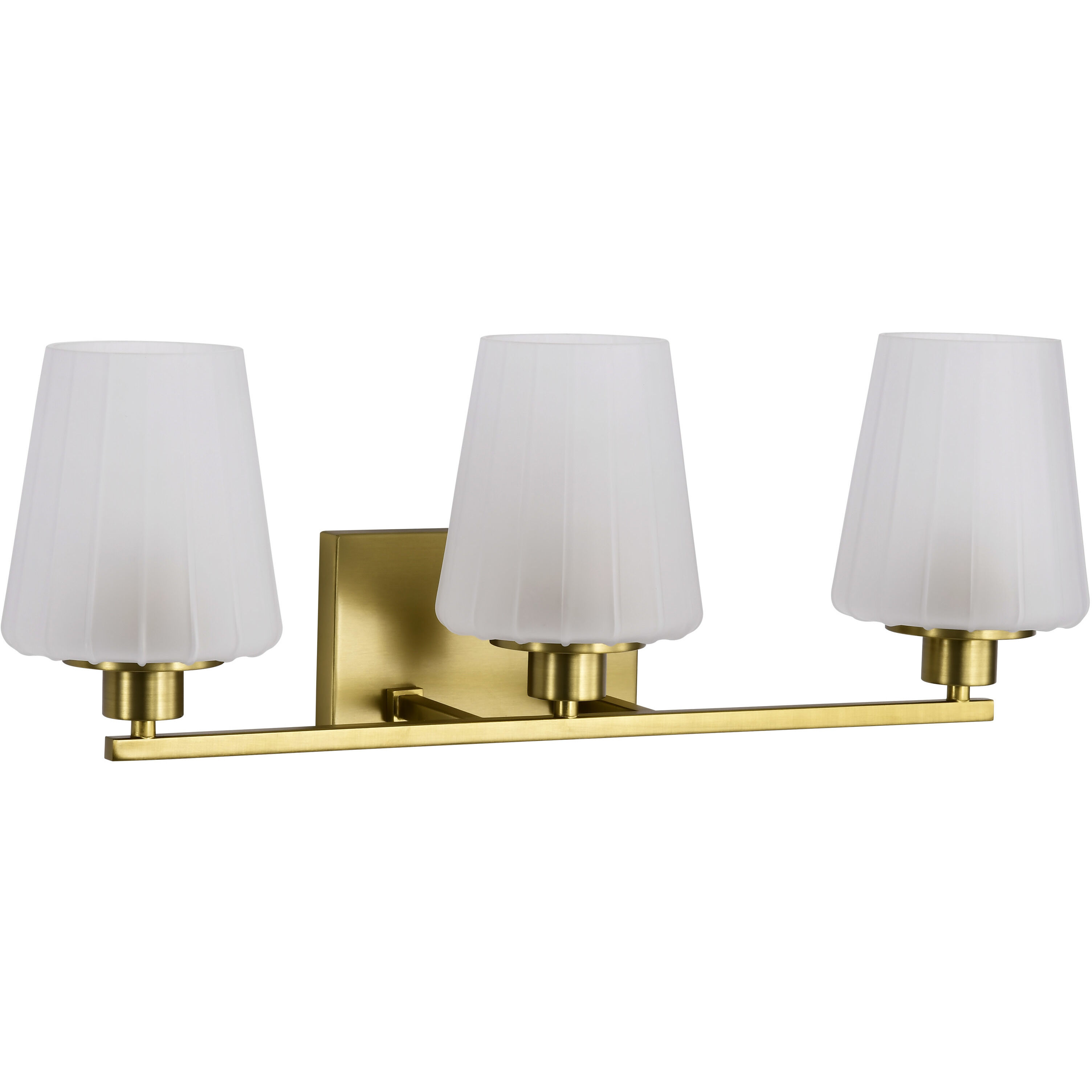 Lune 24 inch Vintage Brass Vanity Wall Light