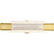 Idris LED 24.5 inch Vintage Brass Vanity Wall Light