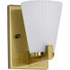 Royale 4.5 inch Burnished Brass Vanity Wall Light