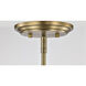 Cordello 18 inch Vintage Brass Island Pendant Ceiling Light