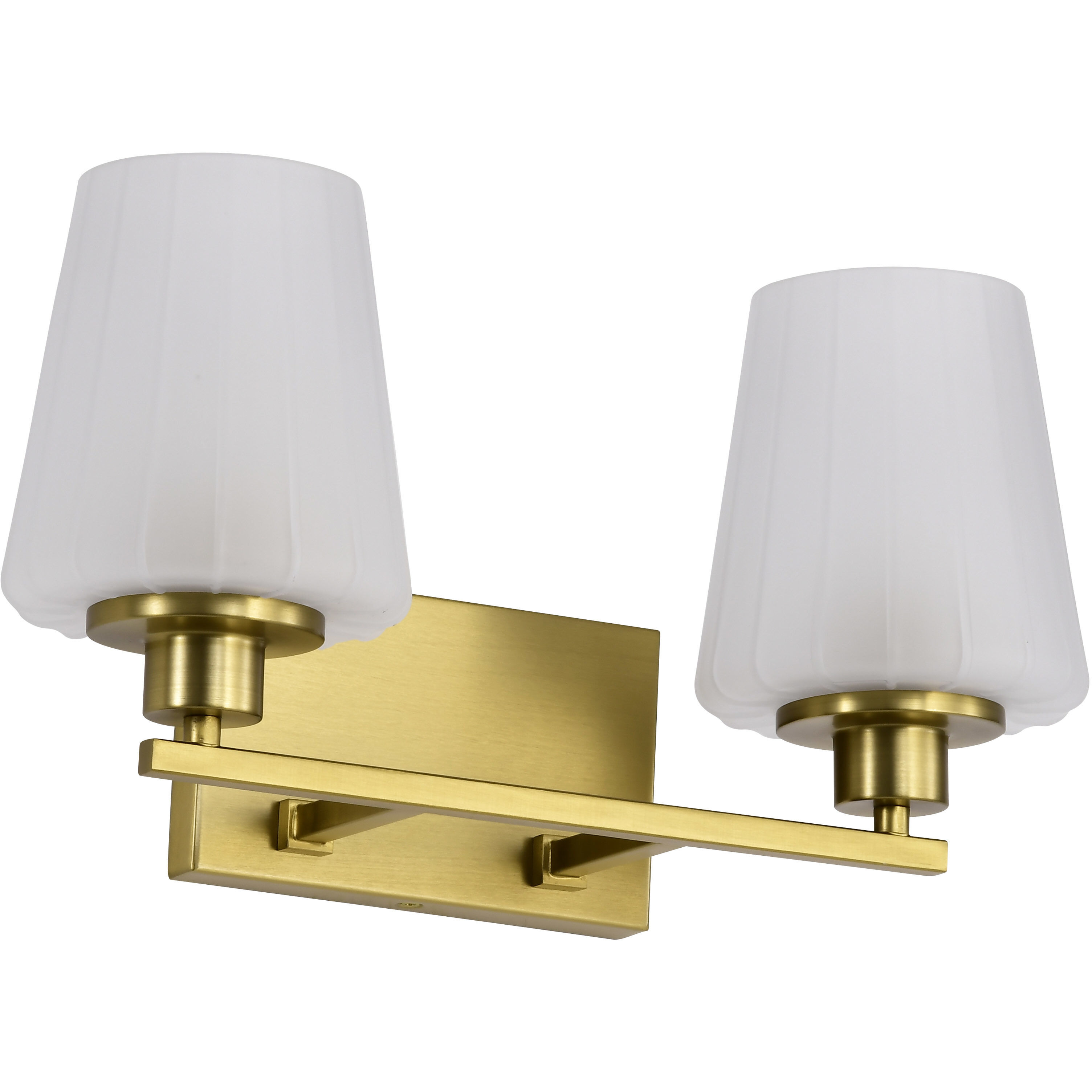 Lune 16 inch Vintage Brass Vanity Wall Light