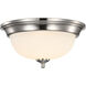 Brentwood LED 13 inch Brushed Nickel LED Flush Mount Ceiling Light
