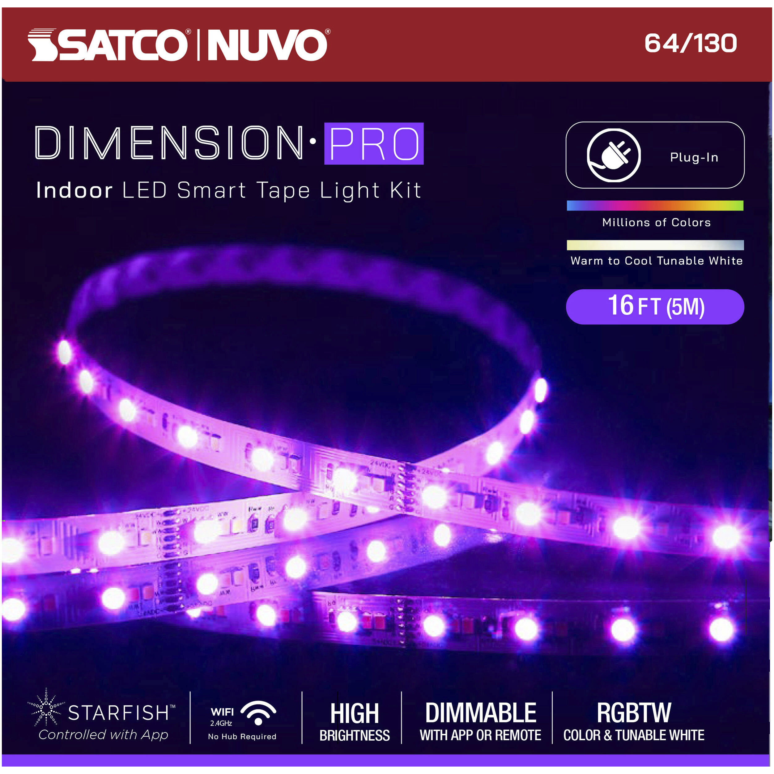 Dimension White 2700K 196.85 inch Tape Light