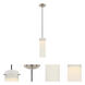 Pulse LED 3 inch Brushed Nickel Mini Pendant Ceiling Light