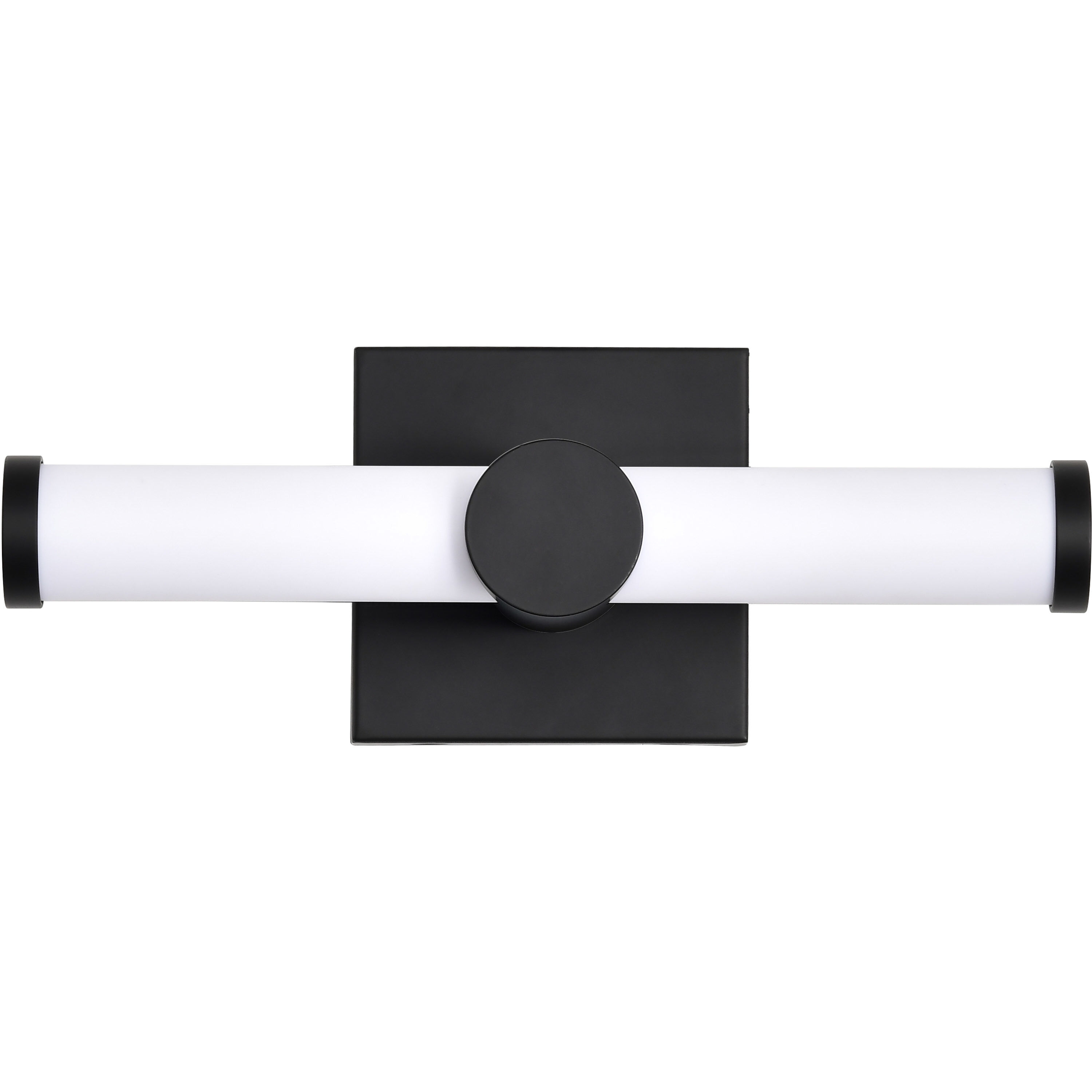 Bowman LED 12 inch Matte Black Vanity Light Wall Light