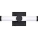 Bowman LED 12 inch Matte Black Vanity Light Wall Light