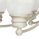 Empire 6 Light 26 inch Textured White Chandelier Ceiling Light