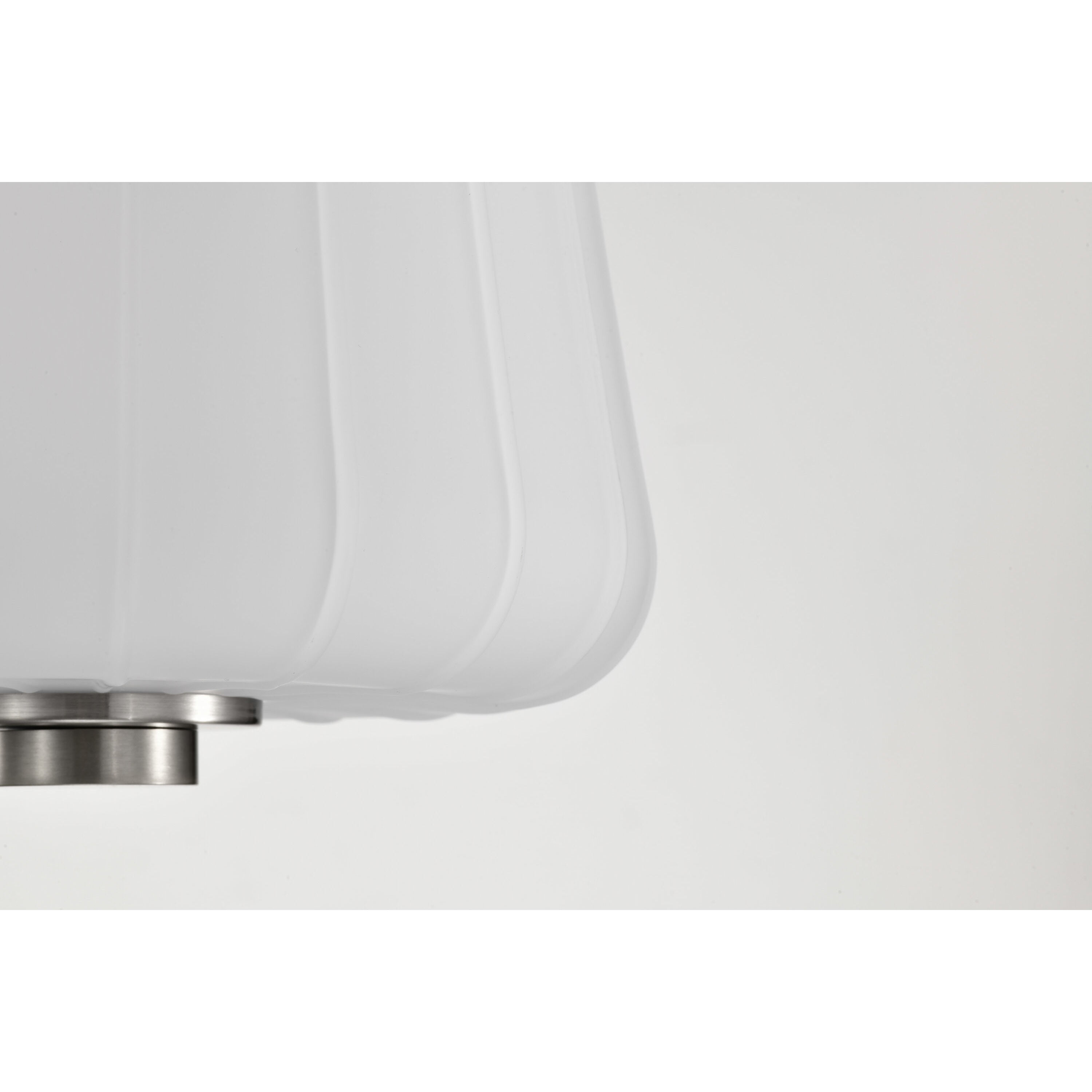 Lune 8 inch Brushed Nickel Pendant Ceiling Light