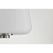 Lune 8 inch Brushed Nickel Pendant Ceiling Light