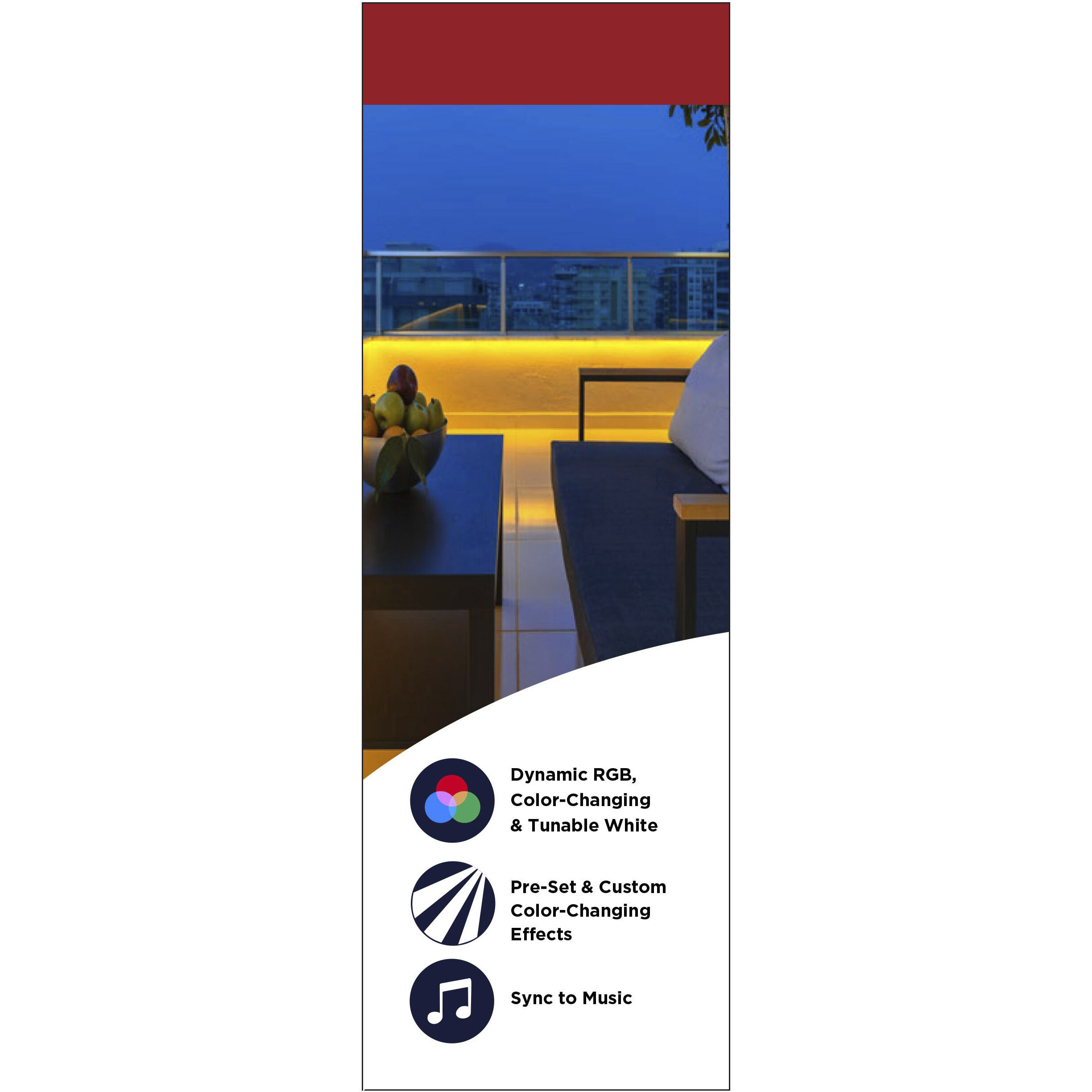 Dimension White 2700K 196.85 inch Tape Light