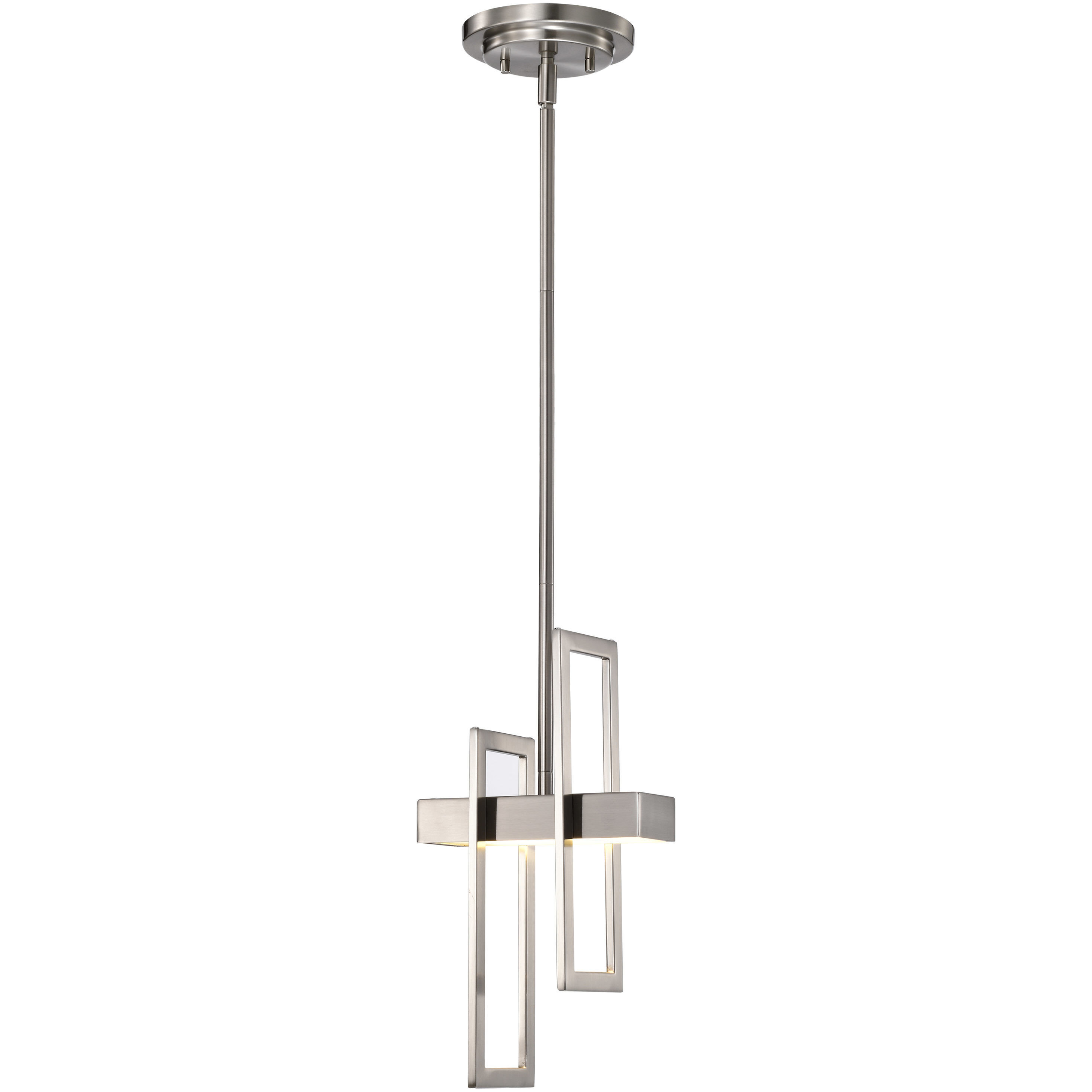 Frame LED 6 inch Brushed Nickel Pendant Ceiling Light