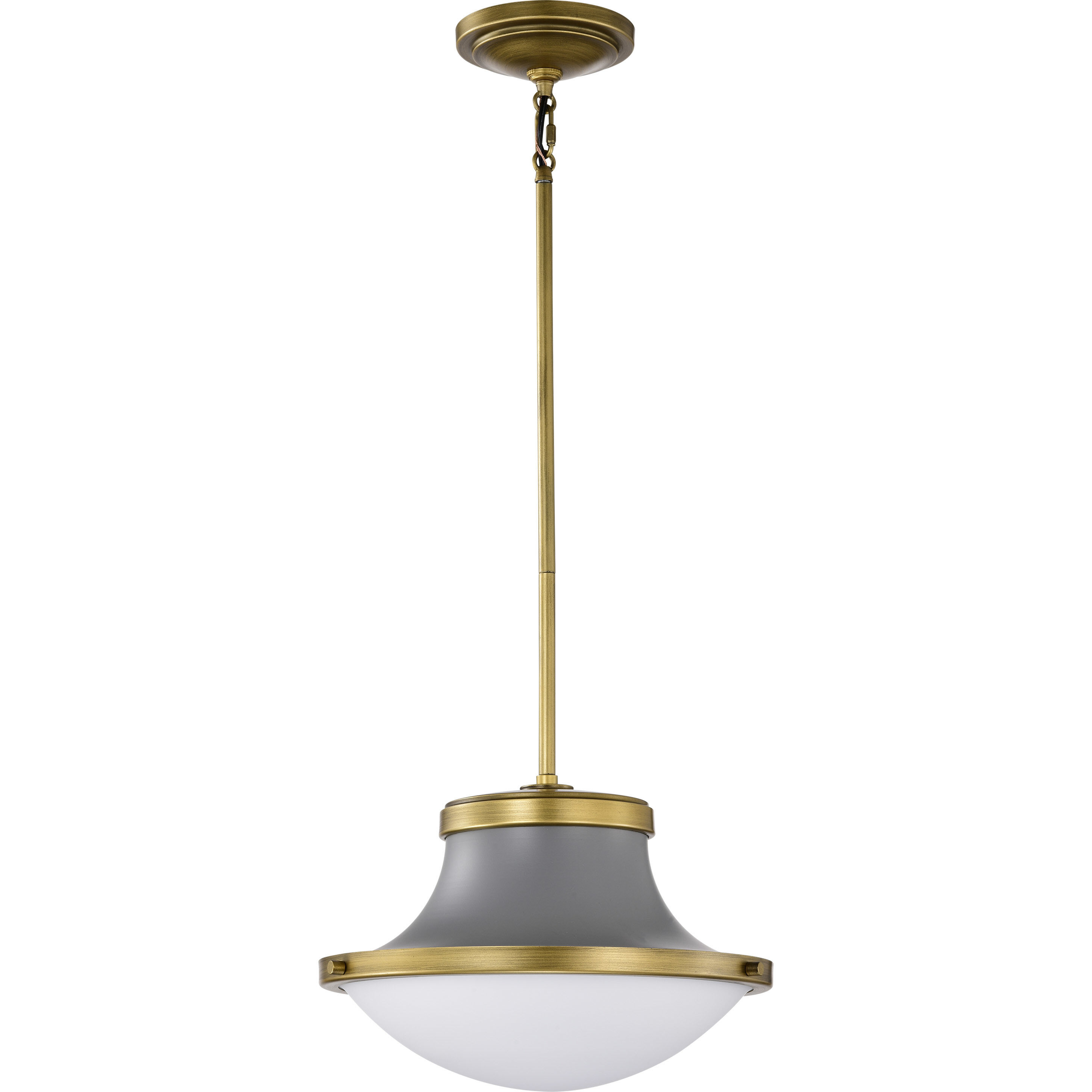 Lafayette 1 Light 14 inch Matte Gray Pendant Ceiling Light