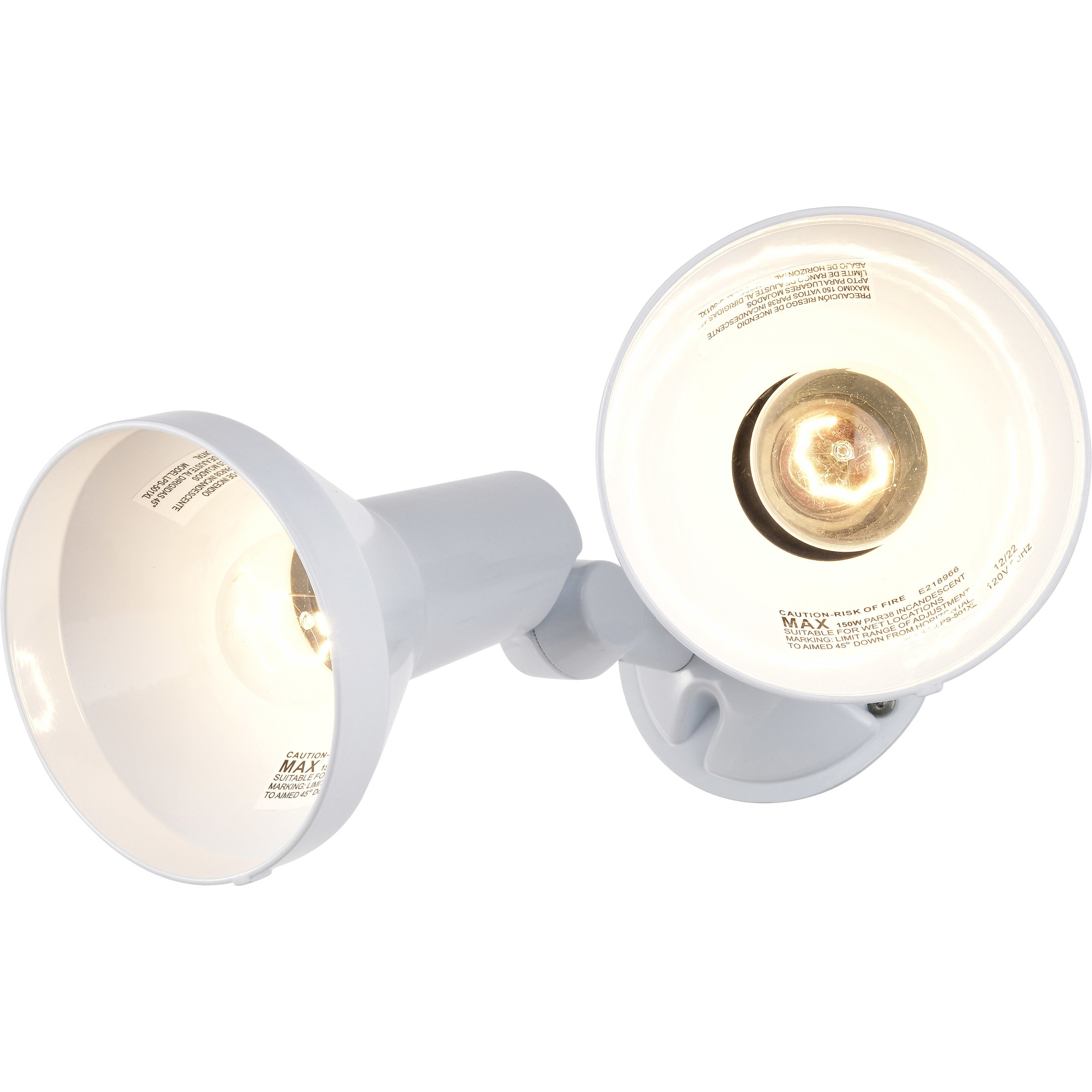 Brentwood 2 Light 5 inch White Outdoor Flood Light